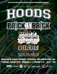 6/6 HOODS BRICK BY BRICK KILLCARD CHAINSAW