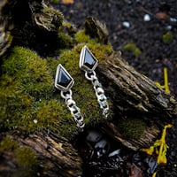 Image 1 of Onyx Chain Earrings