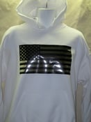 Image of Silver Flag Hoodie - White