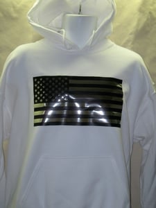 Image of Silver Flag Hoodie - White