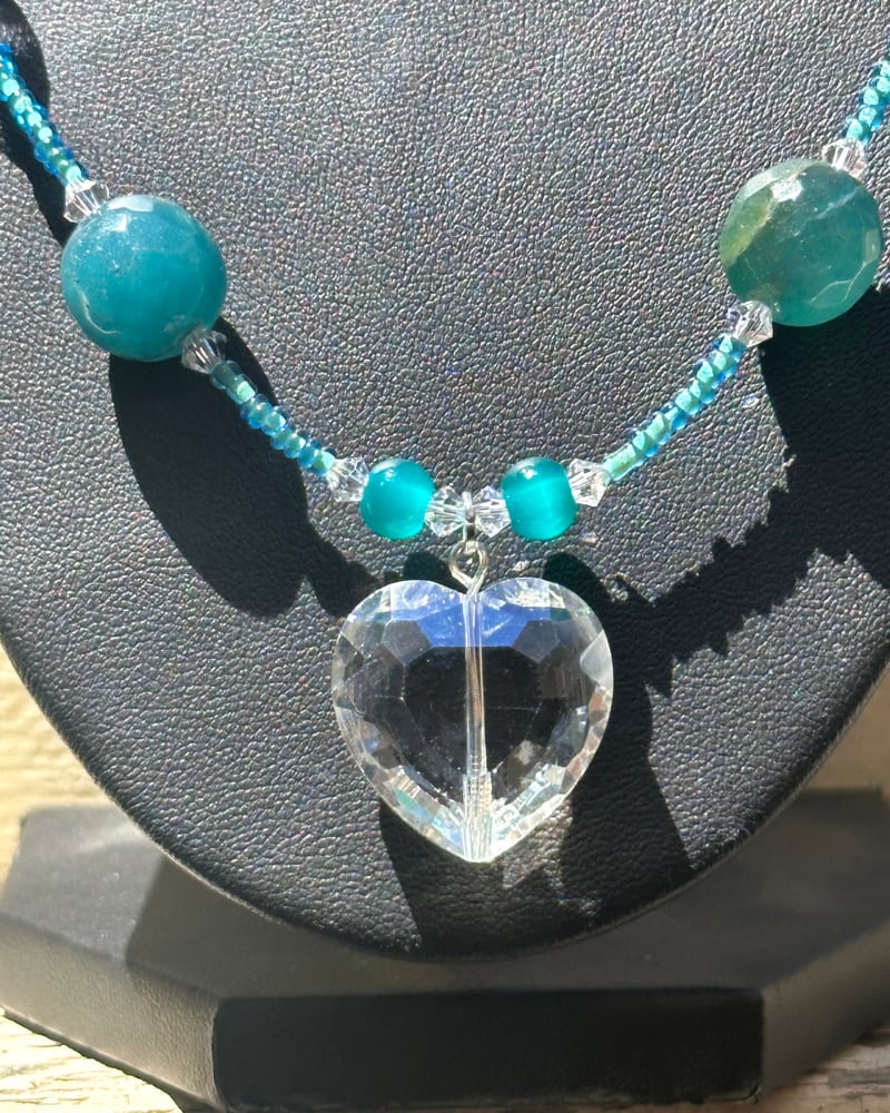 Image of bubble agate necklace