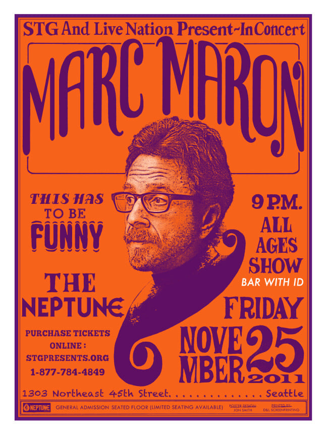 Marc Maron At The Neptune Seattle 2011 Jon Smith