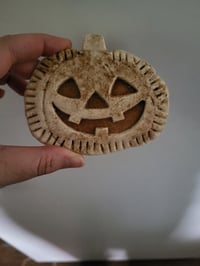 Image 2 of set of 3 faux pumpkin pies 