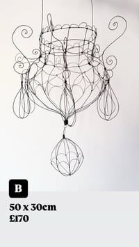Image 4 of Wire chandelier A