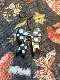 Sweater Weather scented Checkered Bow Freshie