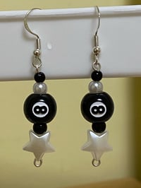 Image 2 of 8-ball earrings