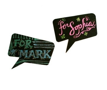 Image of Speech Bubble Gift Tags. Pack of 5