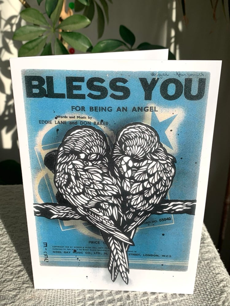 Image of ‘Bless You For Being An Angel’ greetings card (A5)