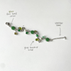 'good luck' four-leaf clover bracelet