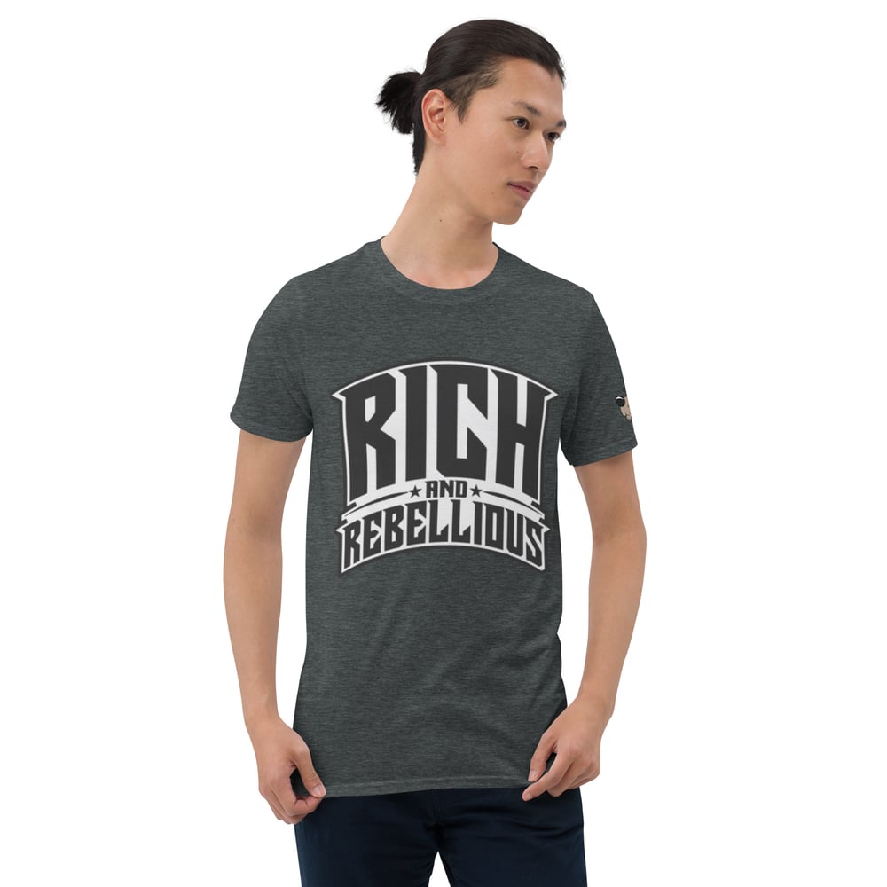 Rich and Rebellious shield Short-Sleeve Unisex T-Shirt