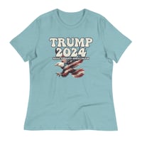 Image 7 of Trump 2024 Retro Eagle - Women's Relaxed T-Shirt from PatriotsCo.com