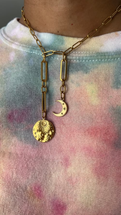Image of ALIGN • Gold Double Lariat Necklace (bolo style)