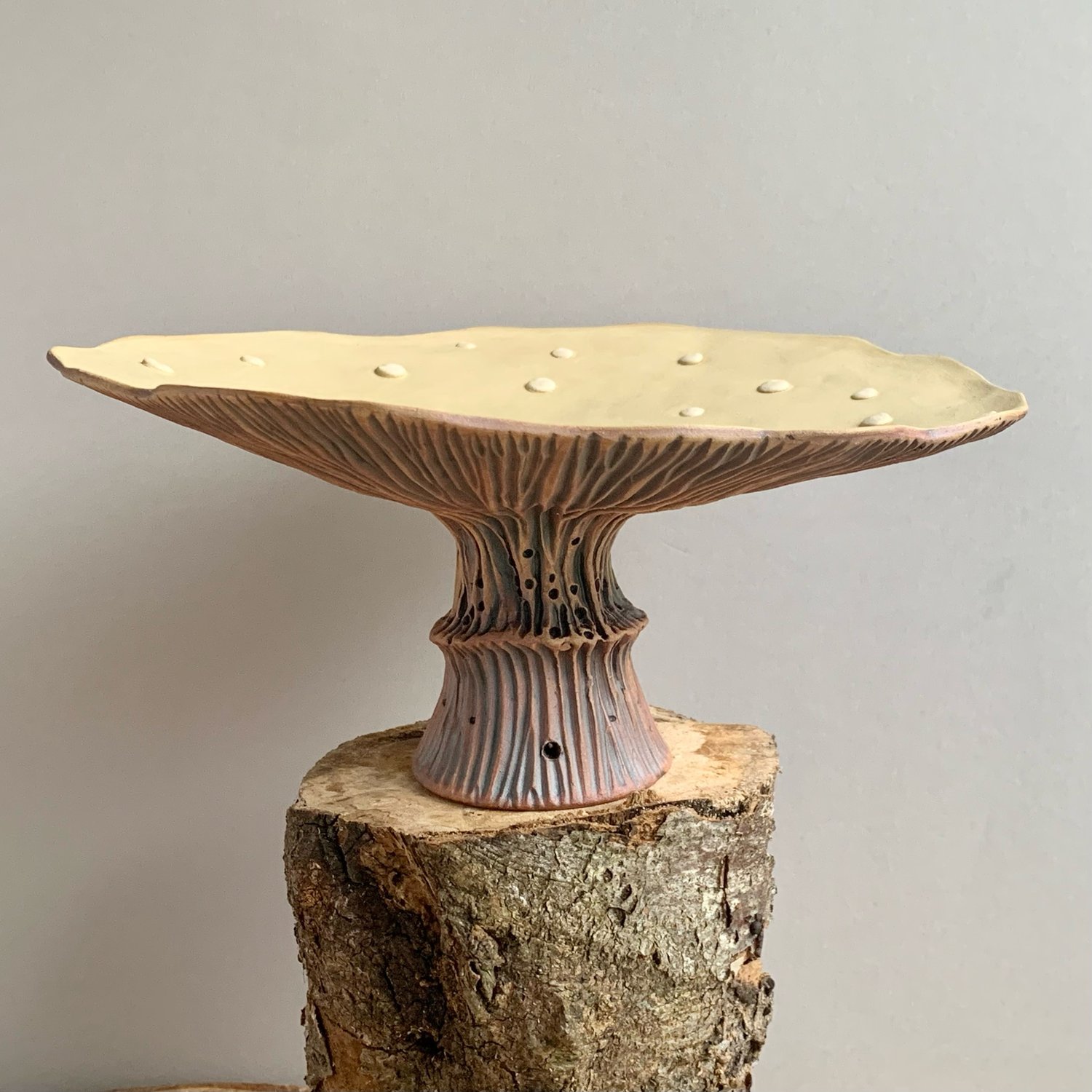 Image of Yellow Mushroom Sculpture 