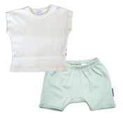 Image of Lily-White T-Shirt & int-Ash Shorts