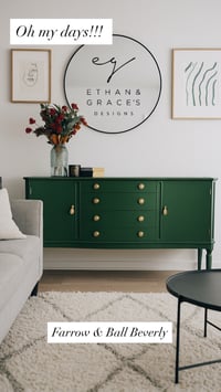 Image 1 of Stunning mahogany sideboard in farrow & ball Beverly 