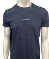 Platten T-Shirt in Navy/ Cyan