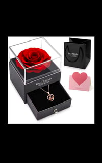 Flower Gift Box + Necklace