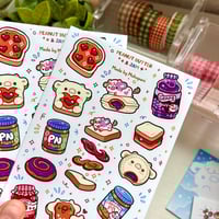 Image 2 of Peanut Butter and Jam Dessert | Matte Sticker Sheet