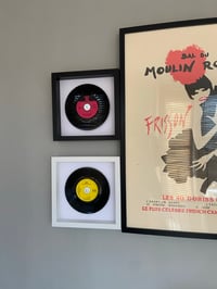 Image 2 of Eurovision Winners, framed original 7” vinyl records