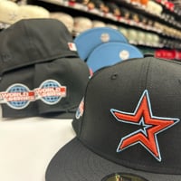 Image 1 of New Era 59Fifty Black Sky Blue OG WS05