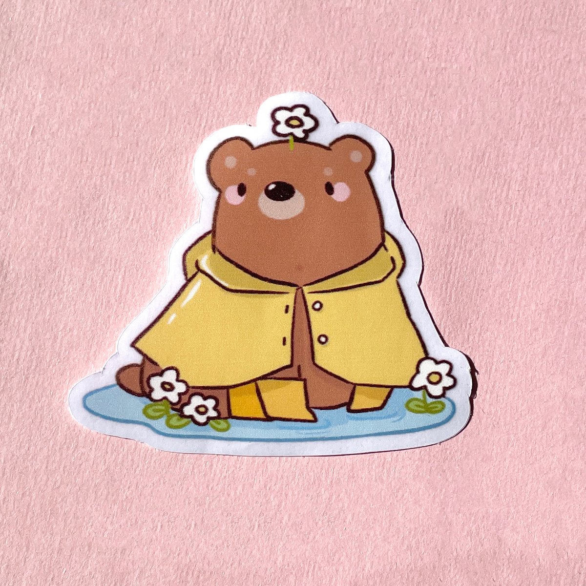 Yellow Raincoat Bear Papermilio