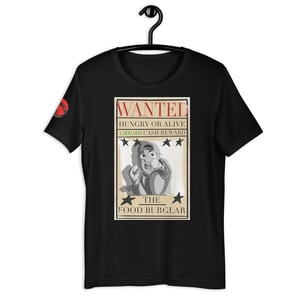 Image of Wanted Poster: The Food Burglar - T-shirts