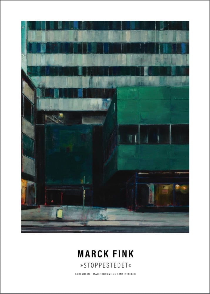 Image of Art poster / "København – Malerdrømme og tankestreger – Stoppestedet"