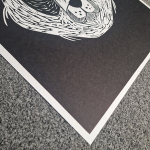 Gzy Ex Silesia - Panda - Linocut print