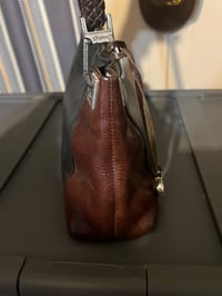 Image 4 of Brighton Black and Brown Leather Purse