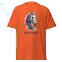 Image 3 of Unisex classic tee, Wild and Free Horse Equine Tee