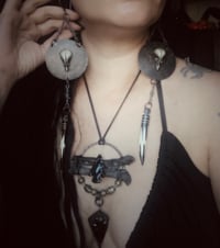 Image 5 of Cast bird skull & bone hangers 