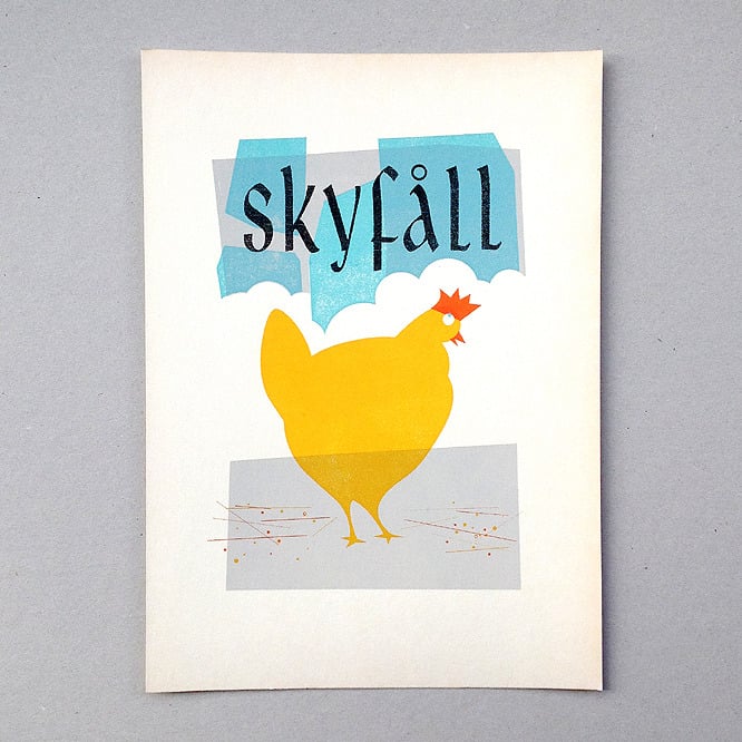Image of Skyfåll Screen Print Limited Edition
