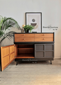 Image 8 of Gorgeous Nathan Sideboard in Ash Grey, Walnut