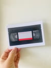 VHS Tape postcard 