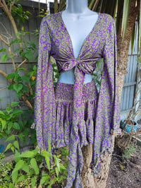 Image 2 of Stevie co ord set -Purple and Green