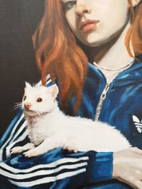 Image 2 of Young Lady with a Ferret 