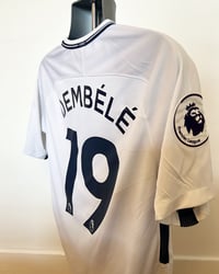 Image 4 of Tottenham Hotspur “DEMBELE 19” 2017/18 Home Shirt + PL patches (M)