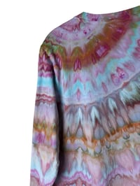 Image 7 of S Unisex Adult Soft Long Sleeve Tee in Muted Agate Ice Dye