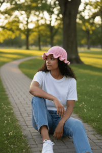 Image 5 of Knitted Floppy Hat