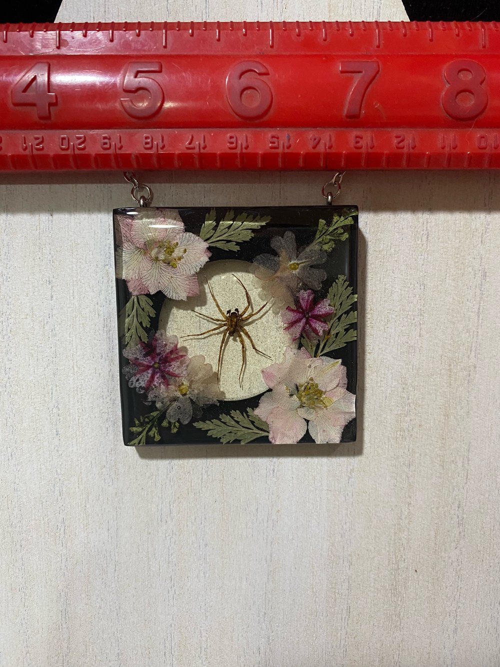 Floral Spider Pendant 