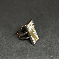 CRAFTED | Stainless Steel Adjustable Ring Liquid Death - White