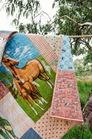 Image of Blue Gum Quilt ~ ready to ship