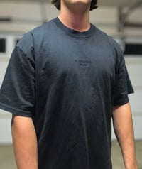 Image 1 of Stealth Fade Embroidered Oversized Tee - Black