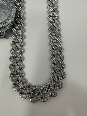 Image of Iced Out Watch Chain and Bracelet- Free Shipping 