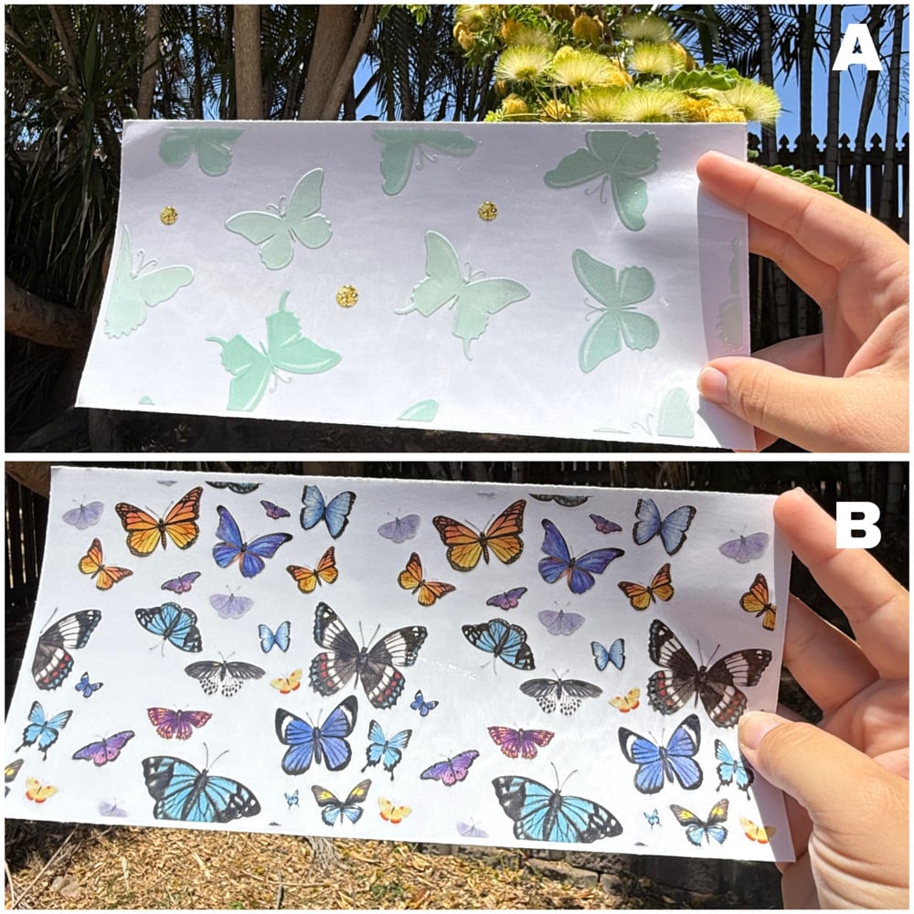 Image of Butterfly UV DTF Wrap