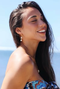 Image 1 of Mother of Pearl Pikake Earrings 