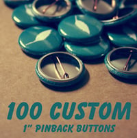 Image 1 of 100 Custom 1 Inch Pins
