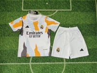 Real Madrid White Orange Kit