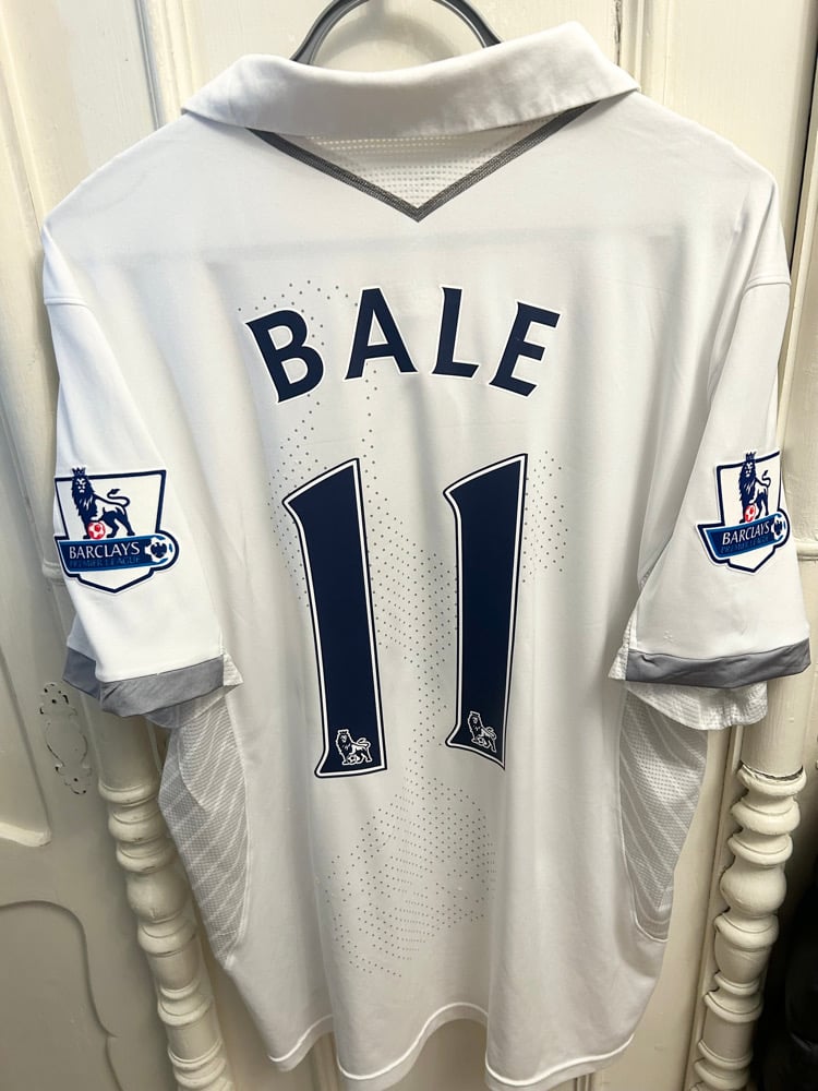 Image of Tottenham Hotspur “BALE 11” 2012/13 Home Shirt + PL patches  (XL)