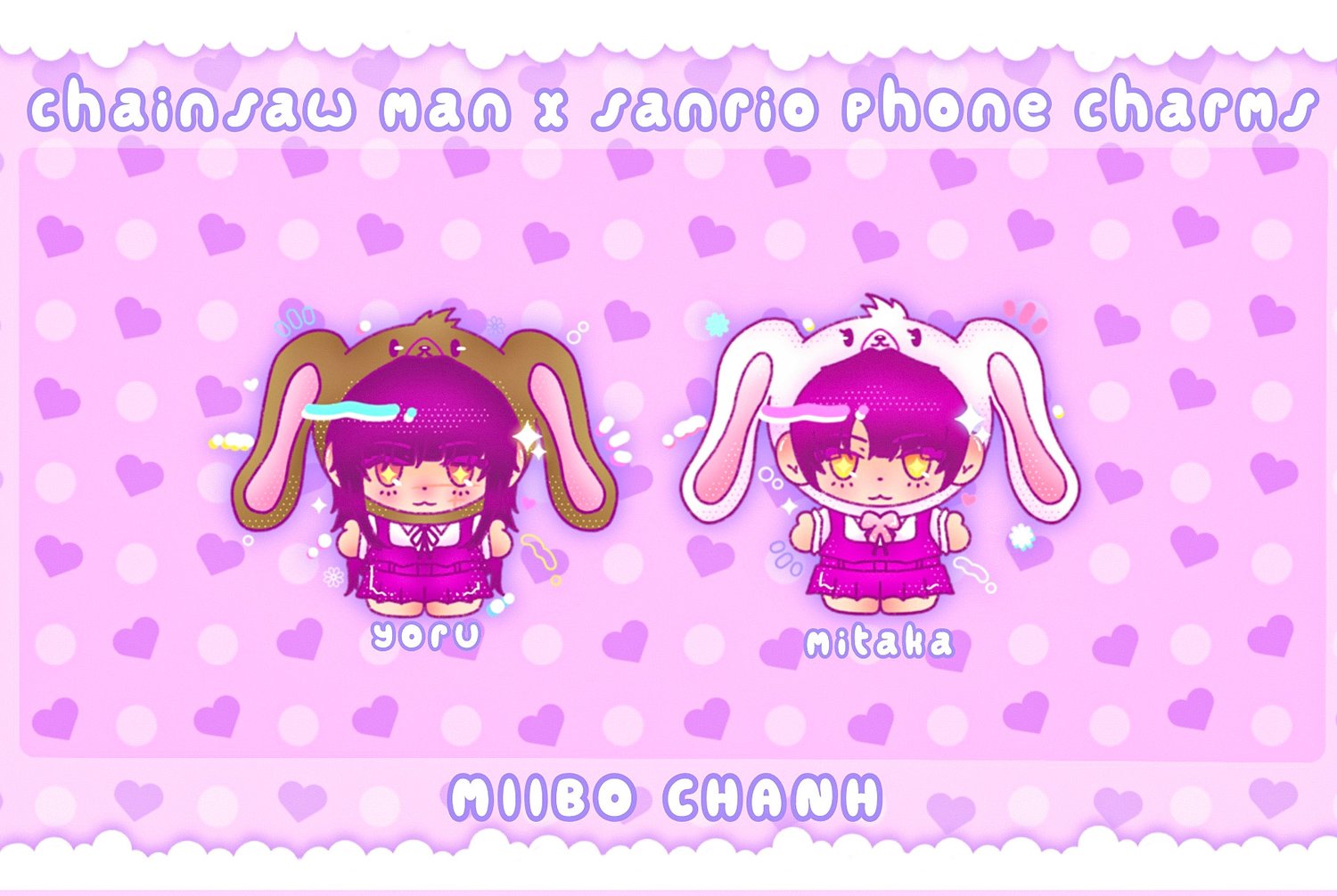 Image of Chainsaw Man x Sanrio | Phone Charms 